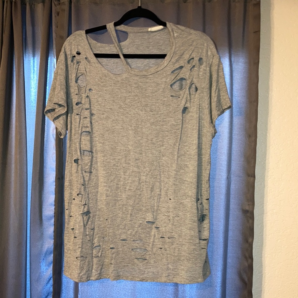 Distressed Oversized T shirt
